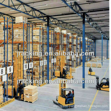 Heavy duty VNA pallet racking system